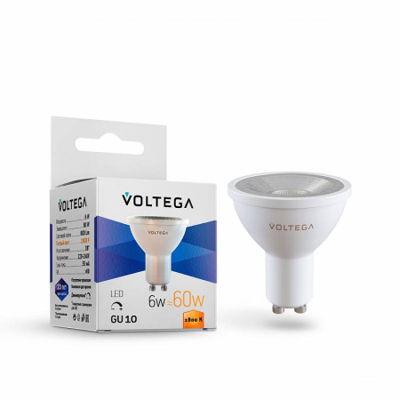 7108 VG2-S1GU10warm6W-D Софит линзованный GU10 2800К 6W диммируемый (7108)