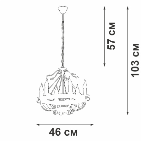 V1161-0/6 Люстра