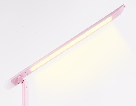 DE551 Настольная светодиодная лампа с ночником DE551 PI розовый LED 3000-6400K 8W