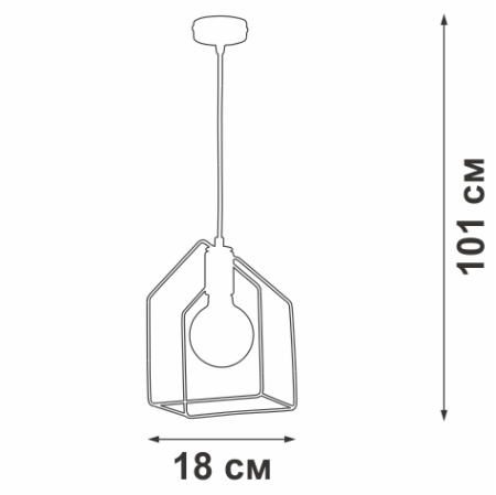 Люстра V4563-7/1S, 1хЕ27 макс. 60Вт