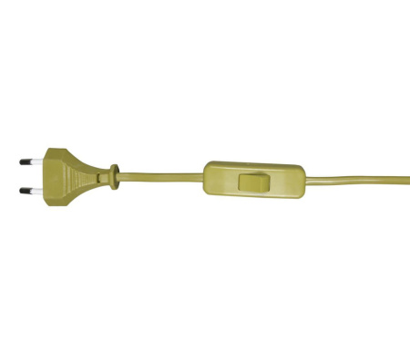 A2300,20 Шнур с переключателем бронза (2м)(10шт в упаковке) 230V AC 50Hz (max 2A)
