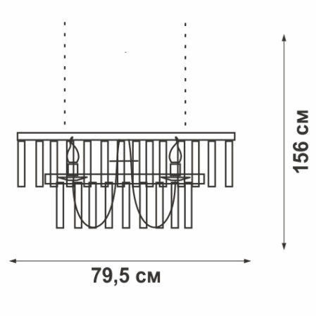 Люстра V5158-0/10, 10хЕ14 макс. 60Вт