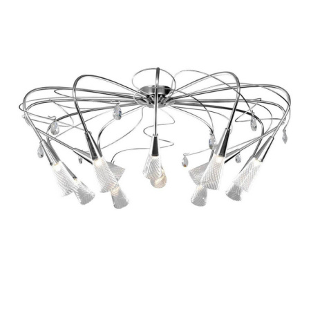 711124 (SX1105/12)  Люстра AEREO 12х25W G9 CHROME (в комплекте), шт