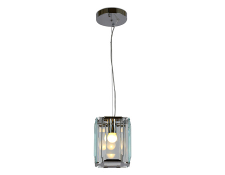 TR5107 Подвесной светильник TR5107 CH/CL хром/прозрачный E27/1 max 40W 150*150*1200
