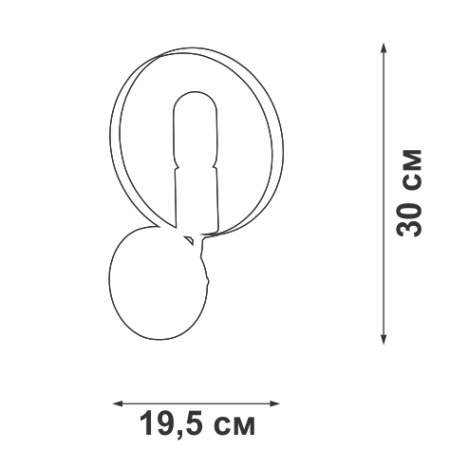 V4379-8/1A Светильник настенный V4379-8/1A, 1хЕ27 макс. 60Вт