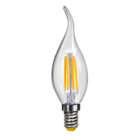 7018 VG10-CW1E14cold6W-F Лампа светодиодная свеча на ветру 6W E14 4000K