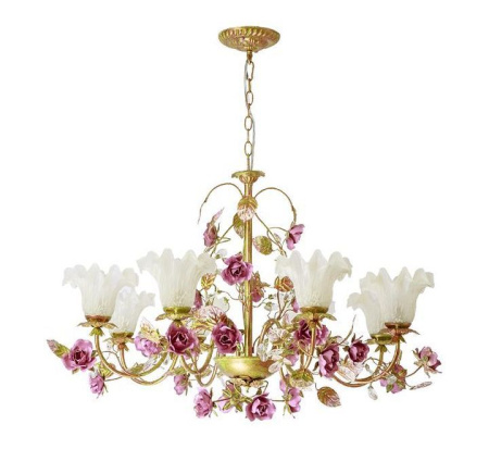 1289/8 PINK GOLD (1) Люстра Veneto Luce