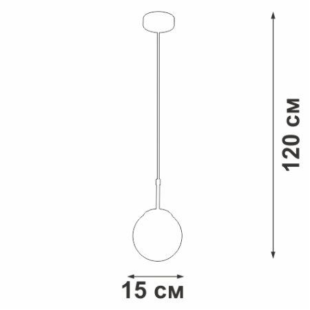 Люстра V4872-8/1S, 1хЕ14 макс. 40Вт