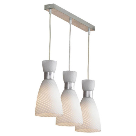 LSF-7306-03 Люстра подвесная, MARCELLI, chrome + silver metallic, E27 3*60W