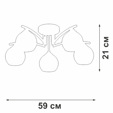 V4285-0/5PL Люстра
