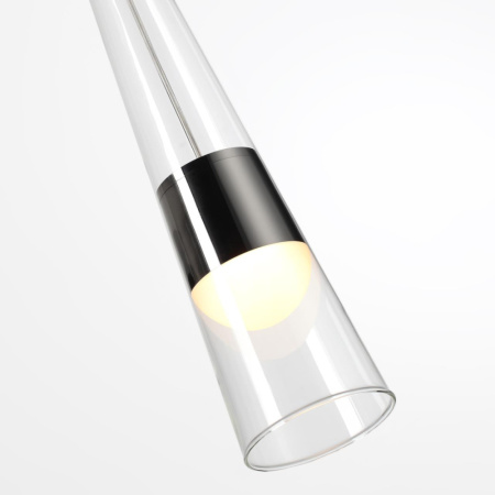 5044/12L L-VISION ODL24 301 глянц.темн.хром/прозрачный/металл/стекло Подвес LED 12W 3000K 1334Лм LUM