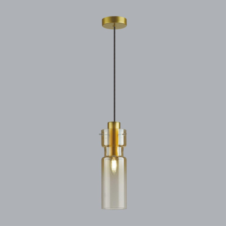 5057/1A PENDANT ODL24 323 золотой/янтарный/металл/стекло Подвес E27 1*40W SCROW