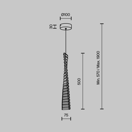 MS.88910.1 CR Подвесной светильник MODESTYLE MS.88910.1 CR
