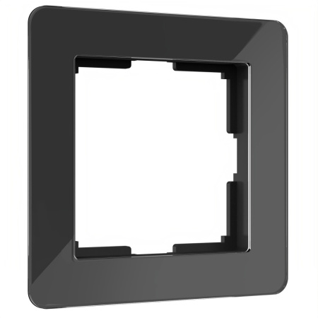 W0012708 Рамка на 1 пост Acrylic (черный)