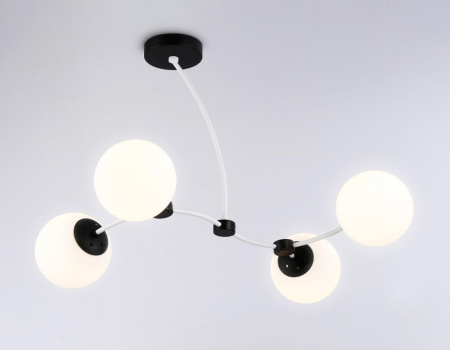 TR2542 Подвесной светильник TR2542/4 WH/BK белый/черный E27/4 max 60W 700*450*450