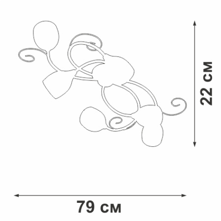 V3269/6PL Люстра V3269/6PL, 6xE14 макс. 60Вт
