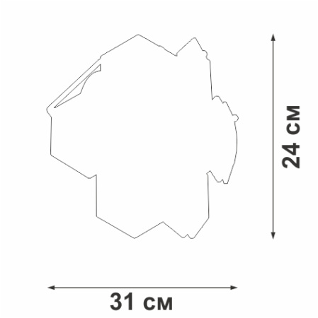 V5286-8/1A Светильник настенный V5286-8/1A, 1хЕ14 макс. 40Вт