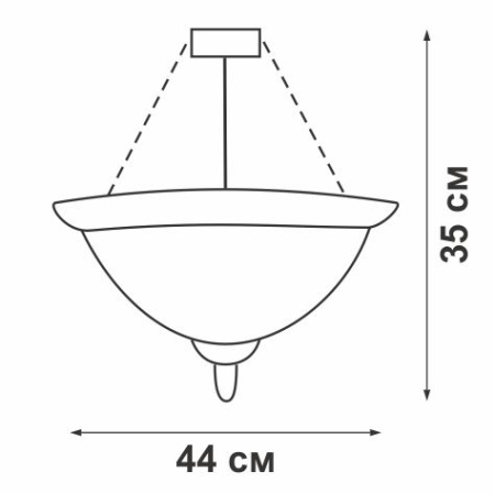 V2035-1/3S Люстра V2035-1/3S, 3хЕ27 макс. 60Вт