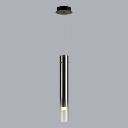5061/5L PENDANT ODL24 317 черный/темн.хром/металл/стекло Подвес LED 4W 3000K SHINY