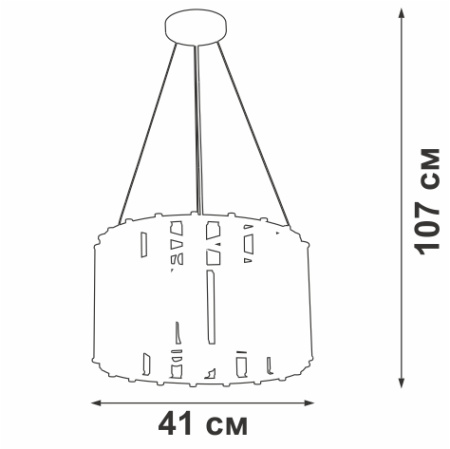 Люстра V5303-1/6PL, 6хЕ14 макс. 40Вт