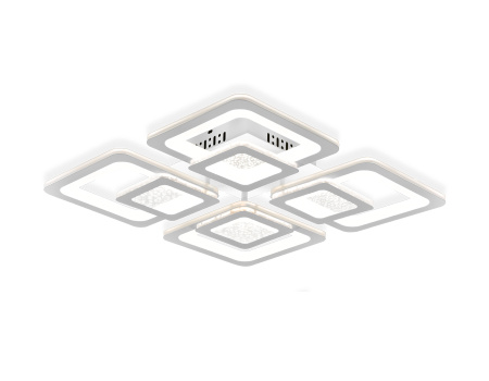FA427 Потолочный светодиодный светильник с пультом FA427/4 WH белый 176W 470*470*80 (ПДУ РАДИО 2.4)