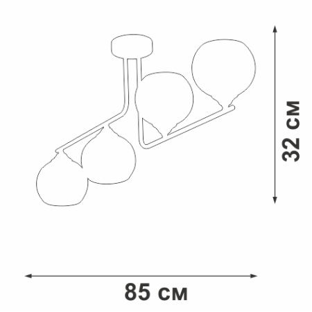 V4949-1/4PL Люстра
