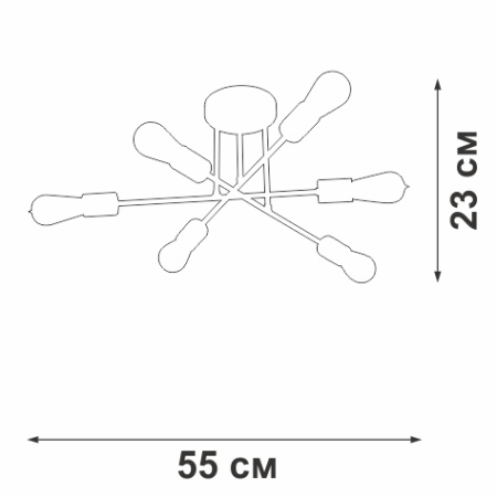 V3764-1/6PL Люстра