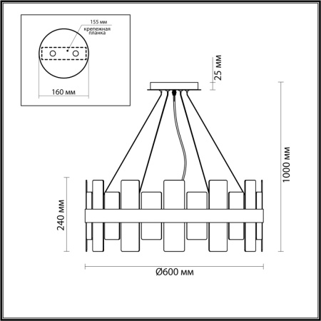 5269/6 MODERNI LN23 латунь Люстра E14 6*40W 220V SHANTI
