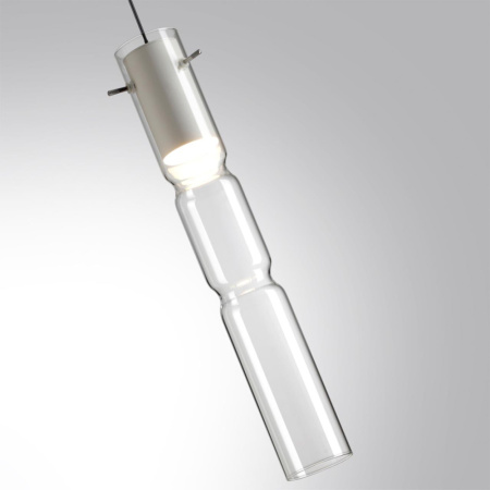 5059/5LB PENDANT ODL24 323 белый/прозрачный/металл/стекло Подвес LED 5W 3000K SCROW