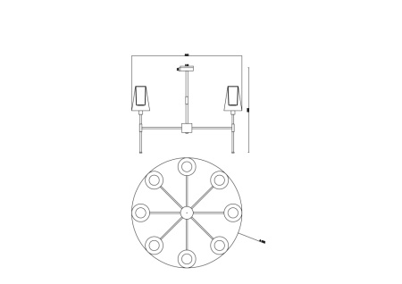FR5196PL-08BBS Люстра