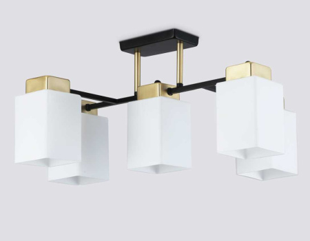 TR303048 Светильник подвесной TR303048/5 BK/GD черный/золото E27/5 max 60W 540*480*270
