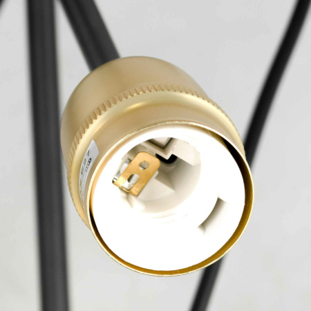 LSP-8199 Светильник подвесной Черный, Матовое золото E27 15*60W