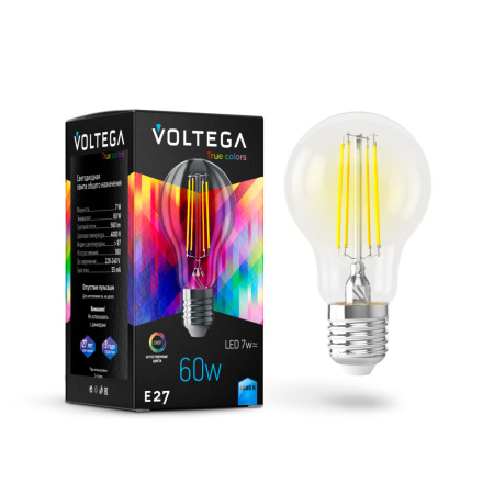 7155 VG10-A60E27cold7W-FHR ЛОН Е27 4000К  7W CRI97