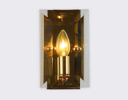 TR5157 Настенный светильник TR5157 GD/CL золото/прозрачный E14/1 max 40W 210*130*100