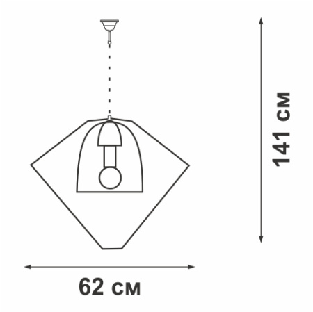 V4592-1/1PL Люстра V4592-1/1PL, 1хЕ27 макс. 60Вт