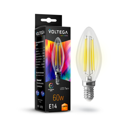 7152 VG10-C35E14warm7W-FHR Свеча Е14 2800К 7W CRI97