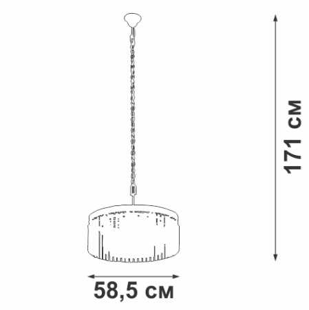 V5181-1/9 Люстра V5181-1/9, 9хЕ14 макс. 40Вт