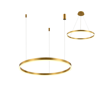08212,36A(3000K) Подвес Тор латунь d40 h150 Led 24W (3000K) 2 типа крепления