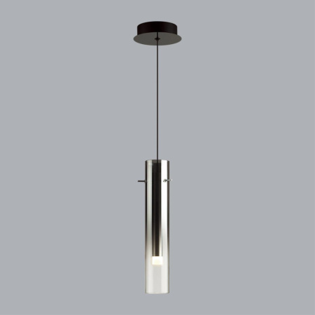 5062/5L PENDANT ODL24 317 черный/темн.хром/металл/стекло Подвес LED 5W 3000K SHINY