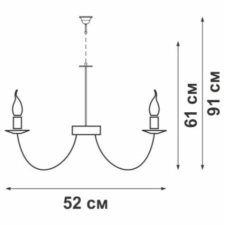 V3400/6 Люстра V3400/6, 6хЕ14 макс. 60Вт