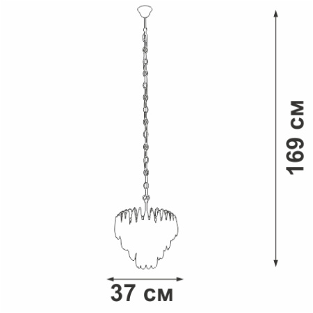 Люстра V5340-9/7 , 7хЕ14 макс. 40Вт