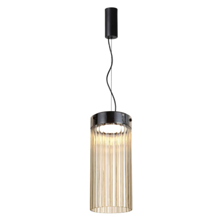 5047/10L L-VISION ODL24 303 черный/светл.янтарный/металл/стекло Подвес LED 10W 4000К 1237Лм PILLARI