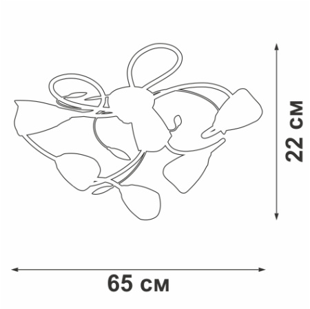 V3874-0/6PL Люстра V3874-0/6PL, 6хЕ14 макс. 40Вт