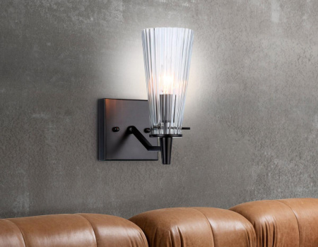 TR3239 Настенный светильник со сменной лампой TR3239 BK черный E14 max 40W 250*120*210