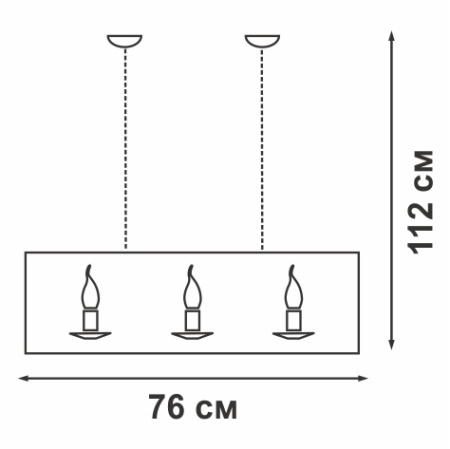 Люстра V4278-1/5, 5хЕ14 макс. 60Вт