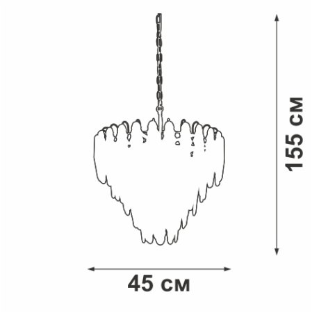 V5296-8/6+1 Люстра V5296-8/6+1, 7хЕ14 макс. 40Вт