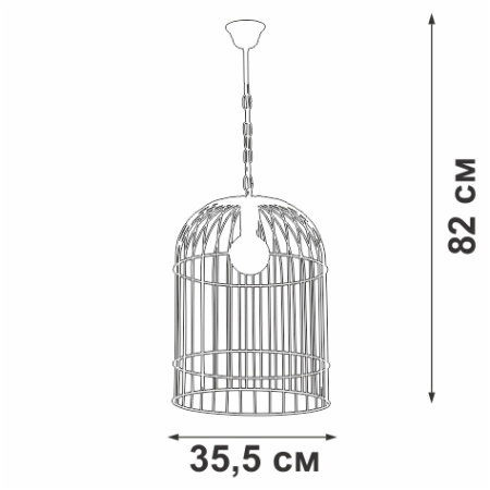 Люстра V4876-4/1, 1хE27 макс. 40Вт