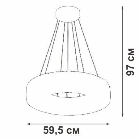 Люстра V5342-9/8S, 8хЕ14 макс. 40Вт