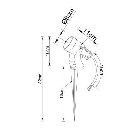 A4715IN-1BK Грунтовый светильник Arte lamp ELSIE A4715IN-1BK